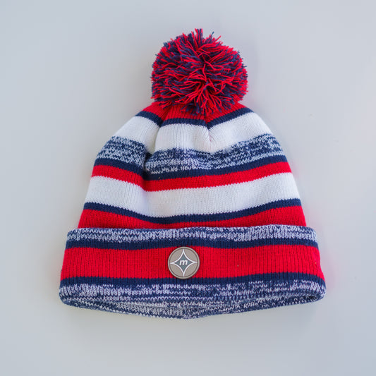 New Era Sideline Beanie (Navy/Red)