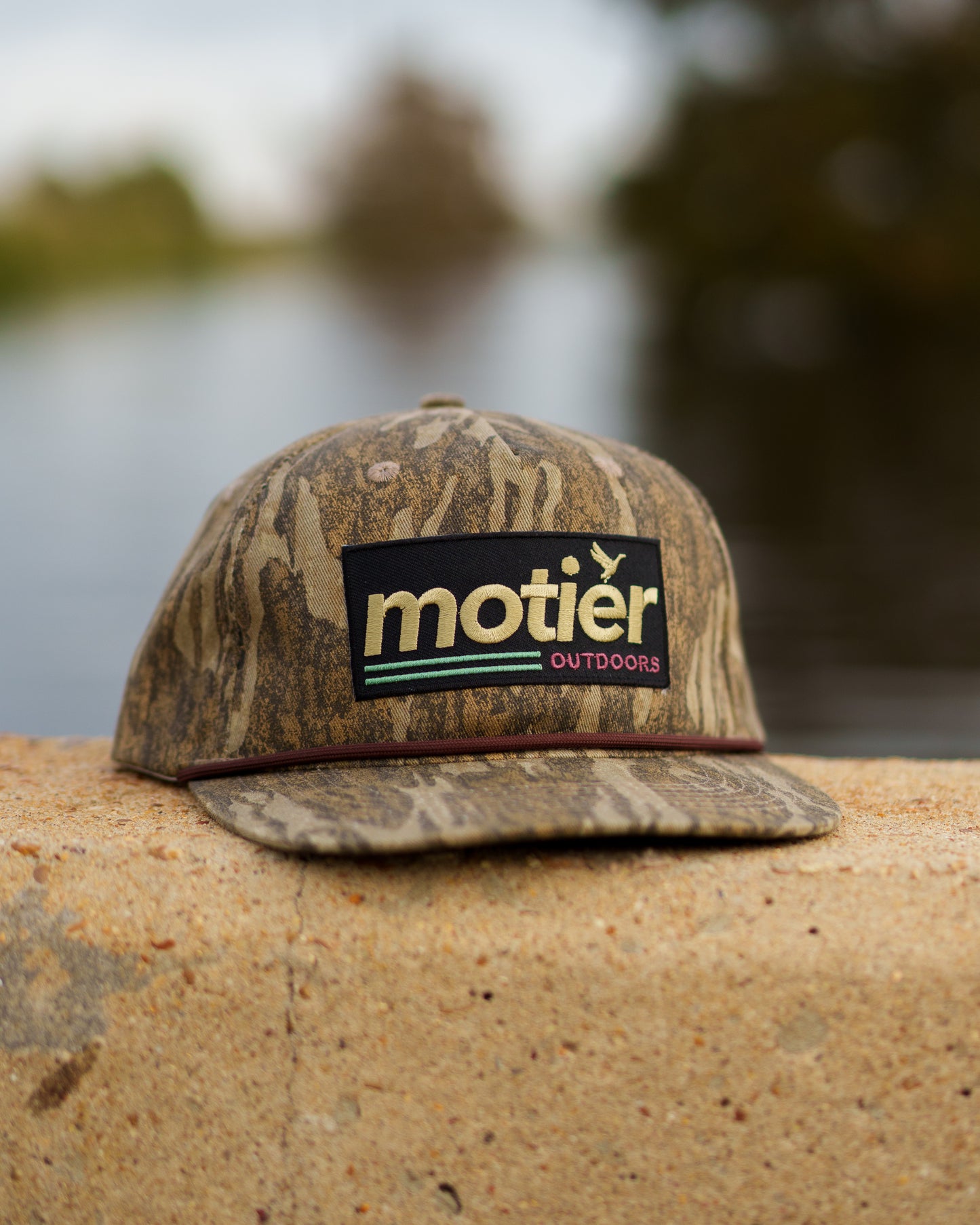 The Outdoors Camo Patch Hat (Bottomland)