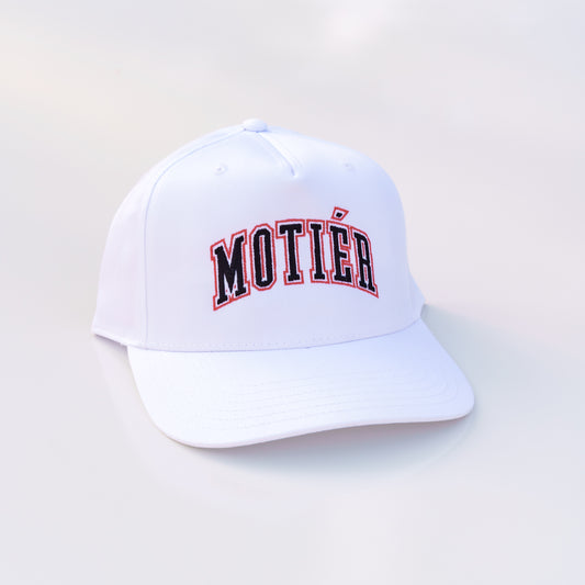 University Retro Snapback (White/Red/Black)