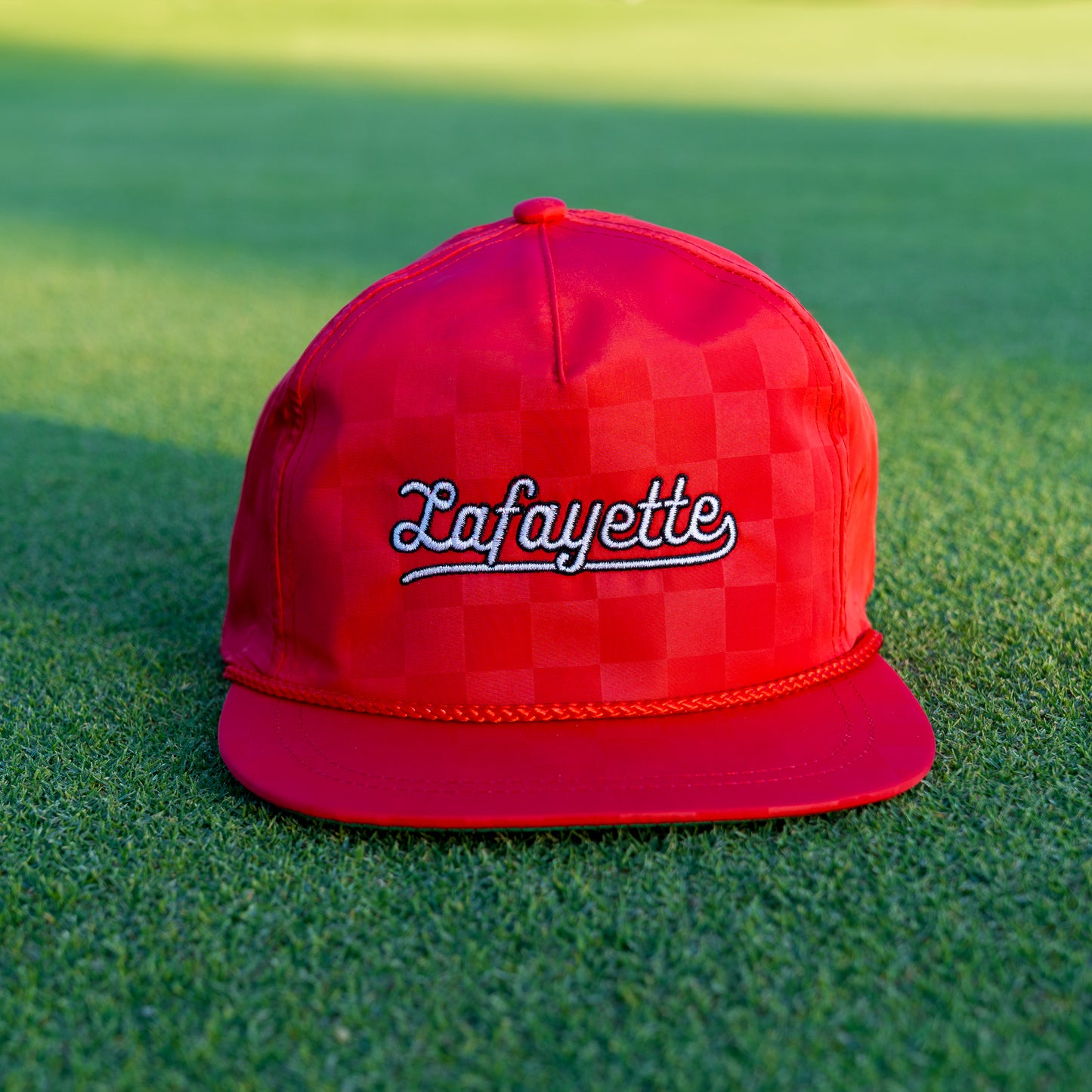 The Lafayette Script Roped Snapback (Cardinal)