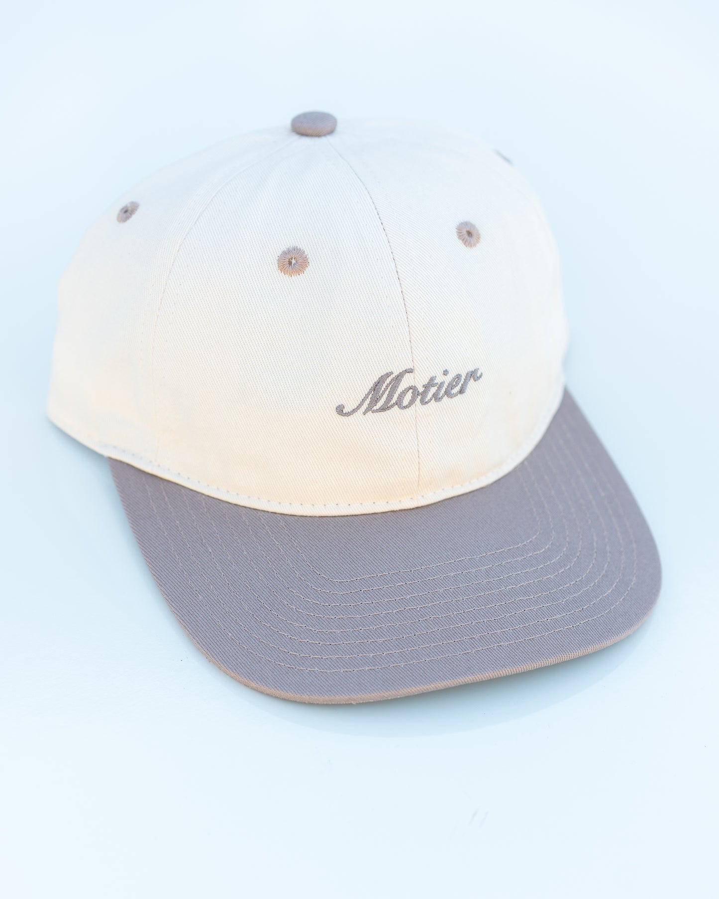 Two-Tone Script 6-Panel (Lt. Tan/Lt.Brown)