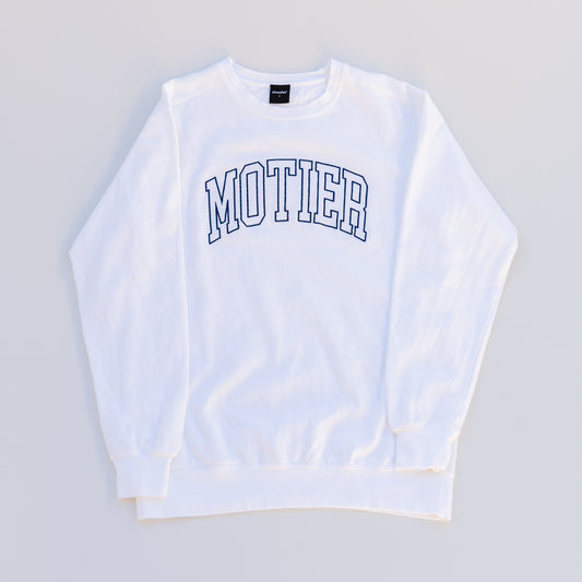 The Heritage Crewneck (White) - Motier Lafayette 