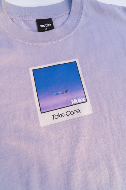 Take Care Polaroid Luxe Tee (Lavender)