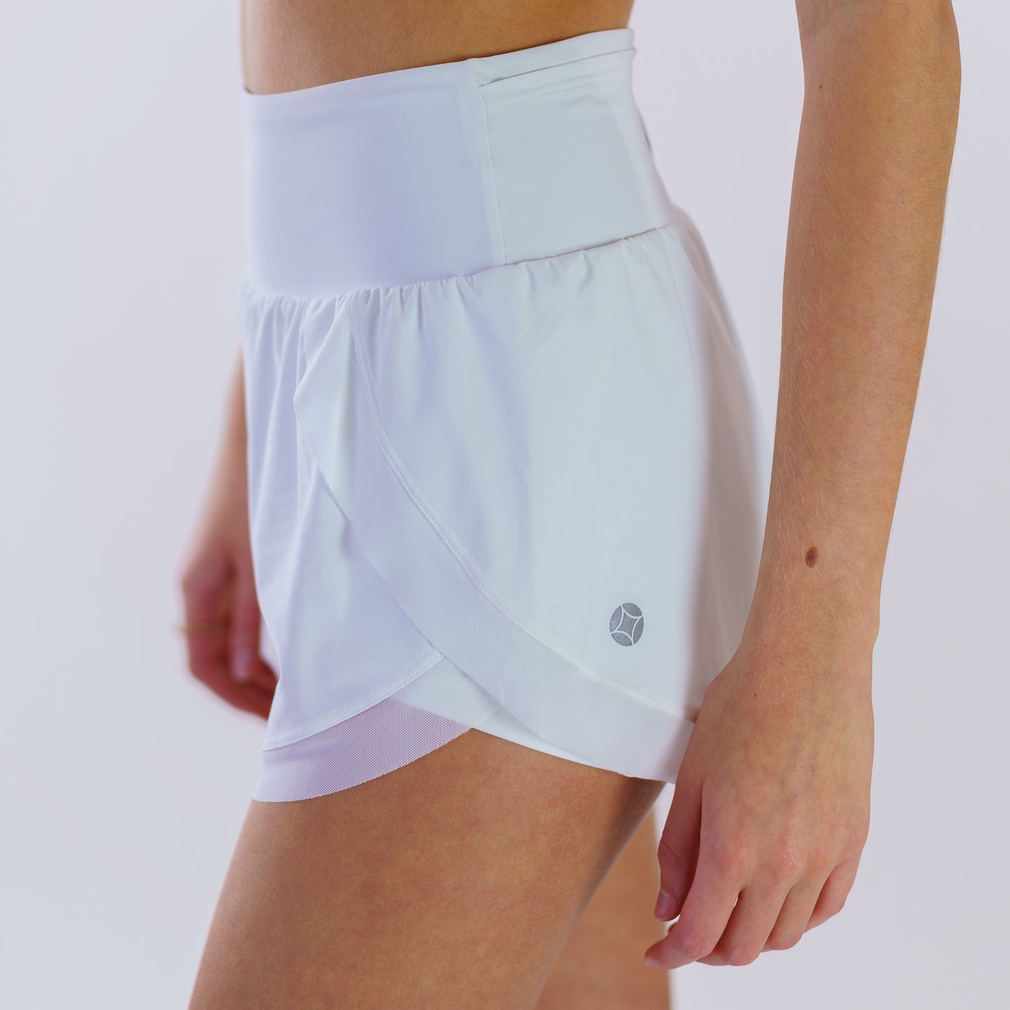 Nyx Mesh Active Shorts (White)