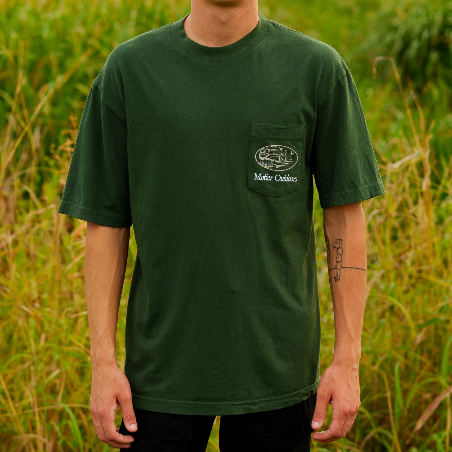 Outdoors Luxe S/S Pocket Tee (Eden)