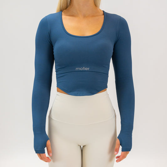 SculptFlex Cut-Out Top (Light Navy)