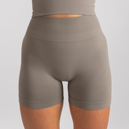 Seamless Sculptflex Biker Shorts (Mocha)