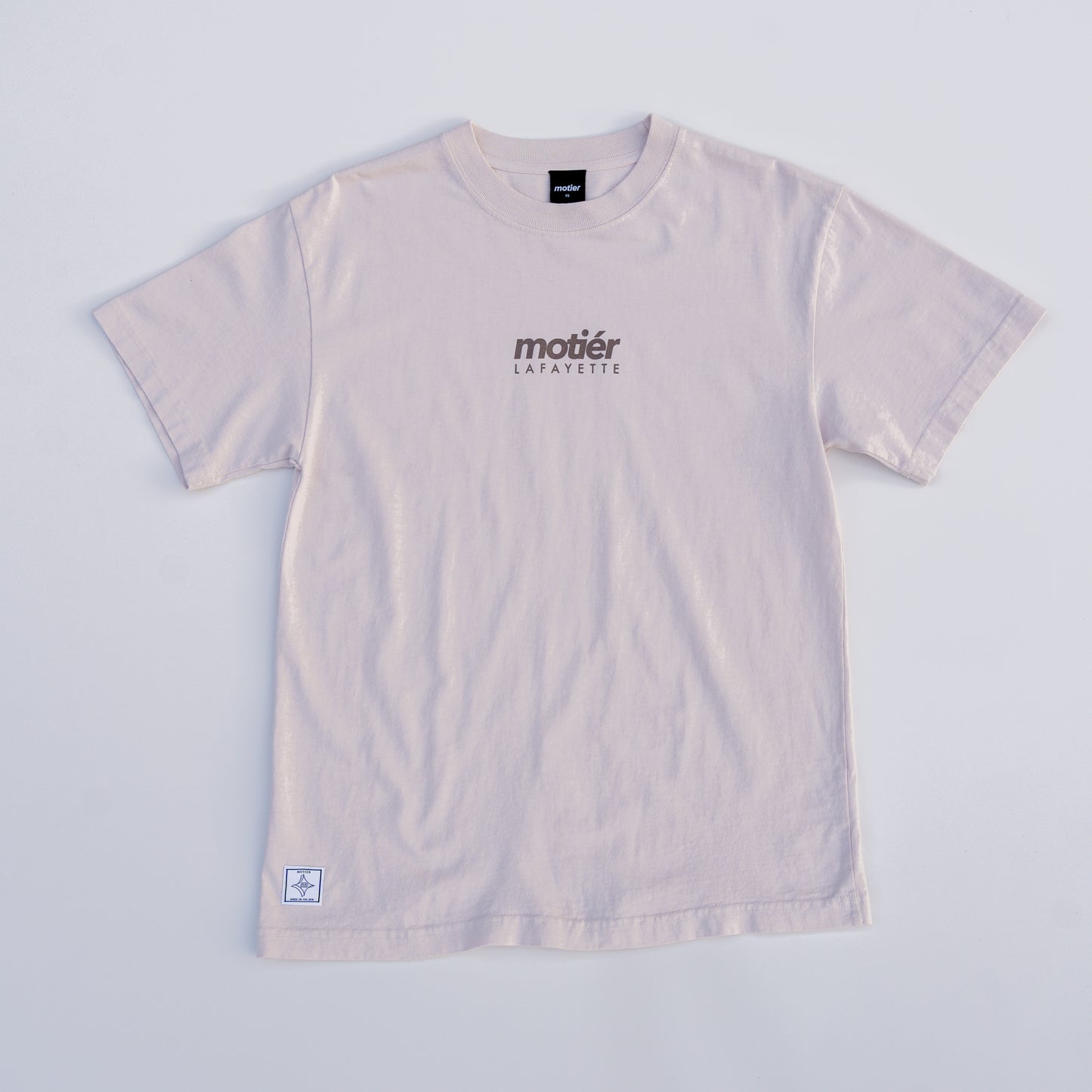 The Sector Luxe Tee (White Sand) - Motier Lafayette 