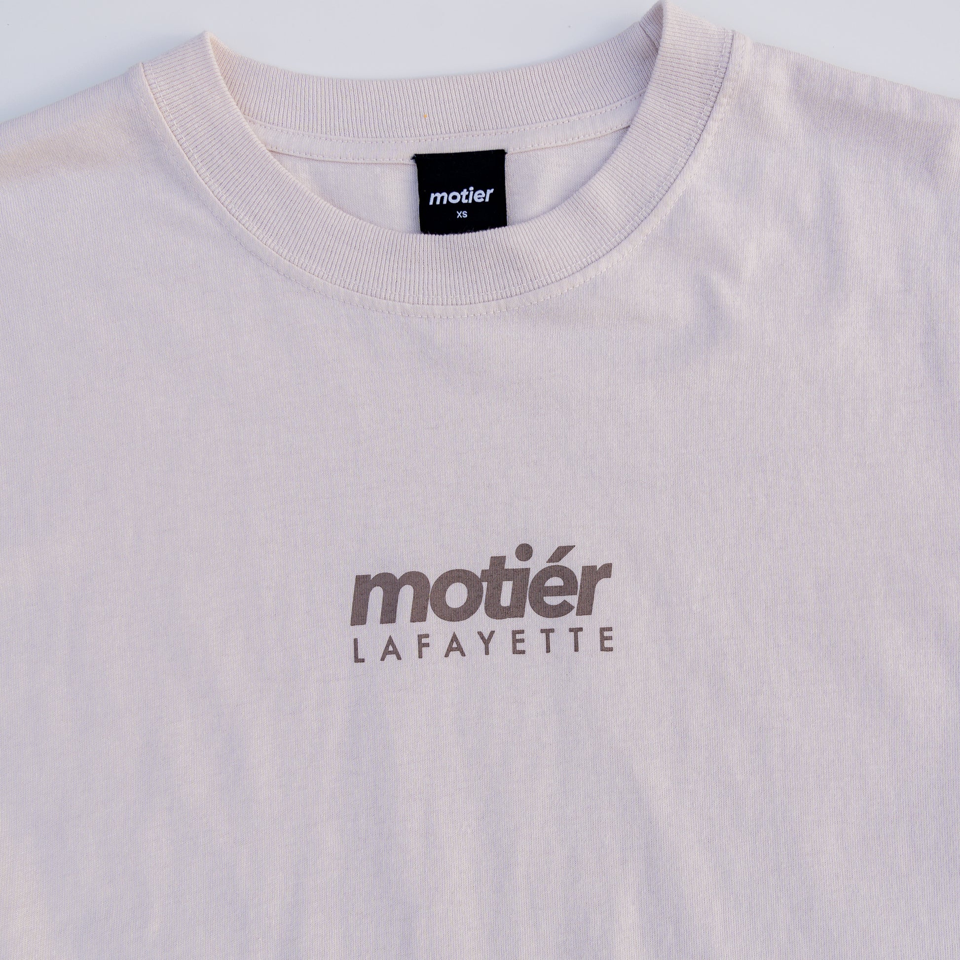 The Sector Luxe Tee (White Sand) - Motier Lafayette 