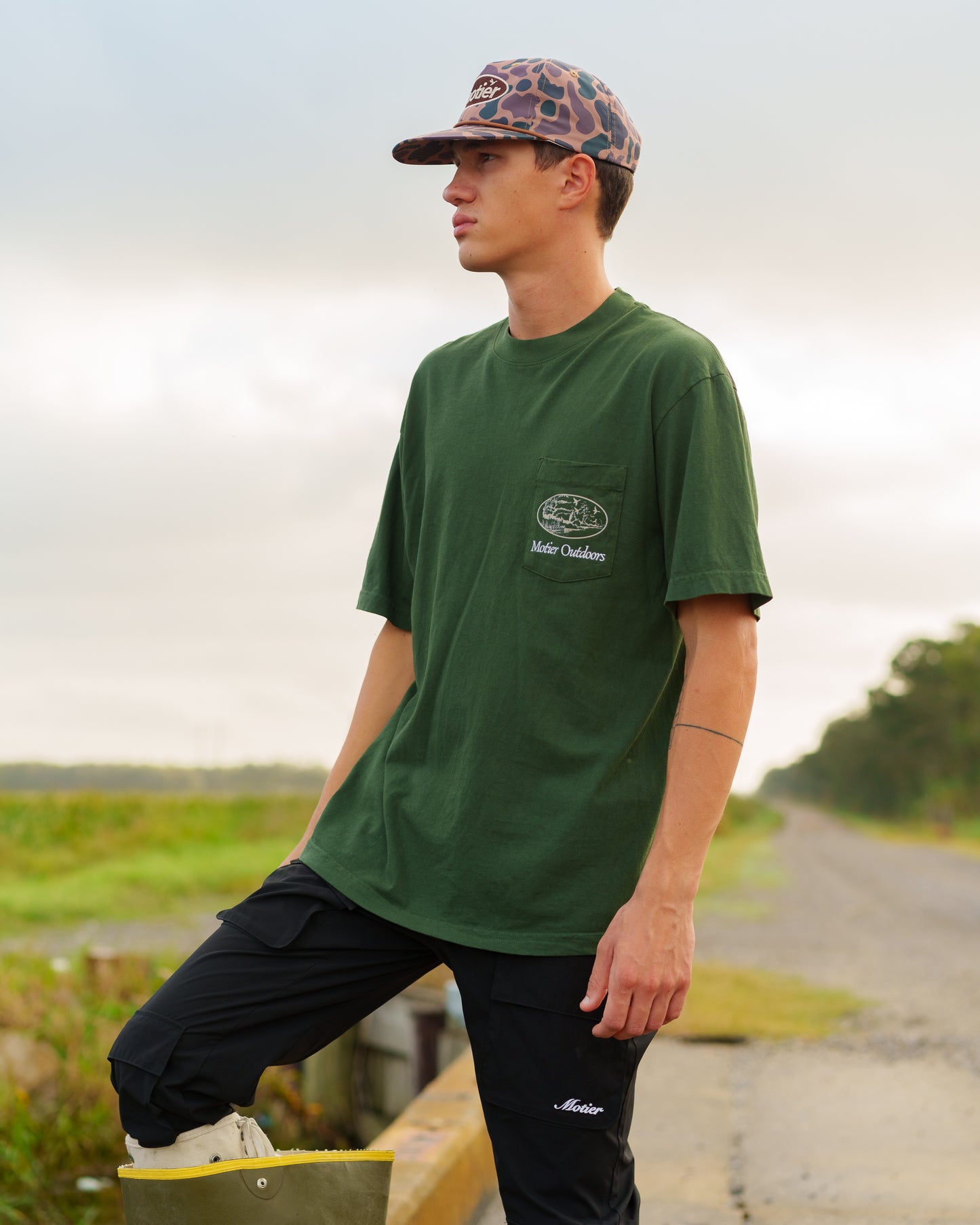 Outdoors Luxe S/S Pocket Tee (Eden)