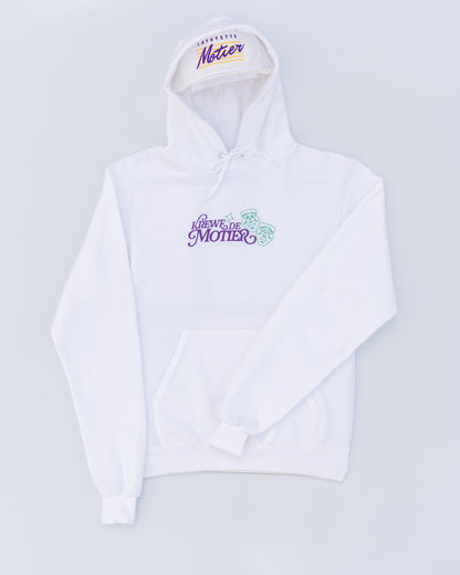 The Krewe De Motier 2025 Hoodie (White)