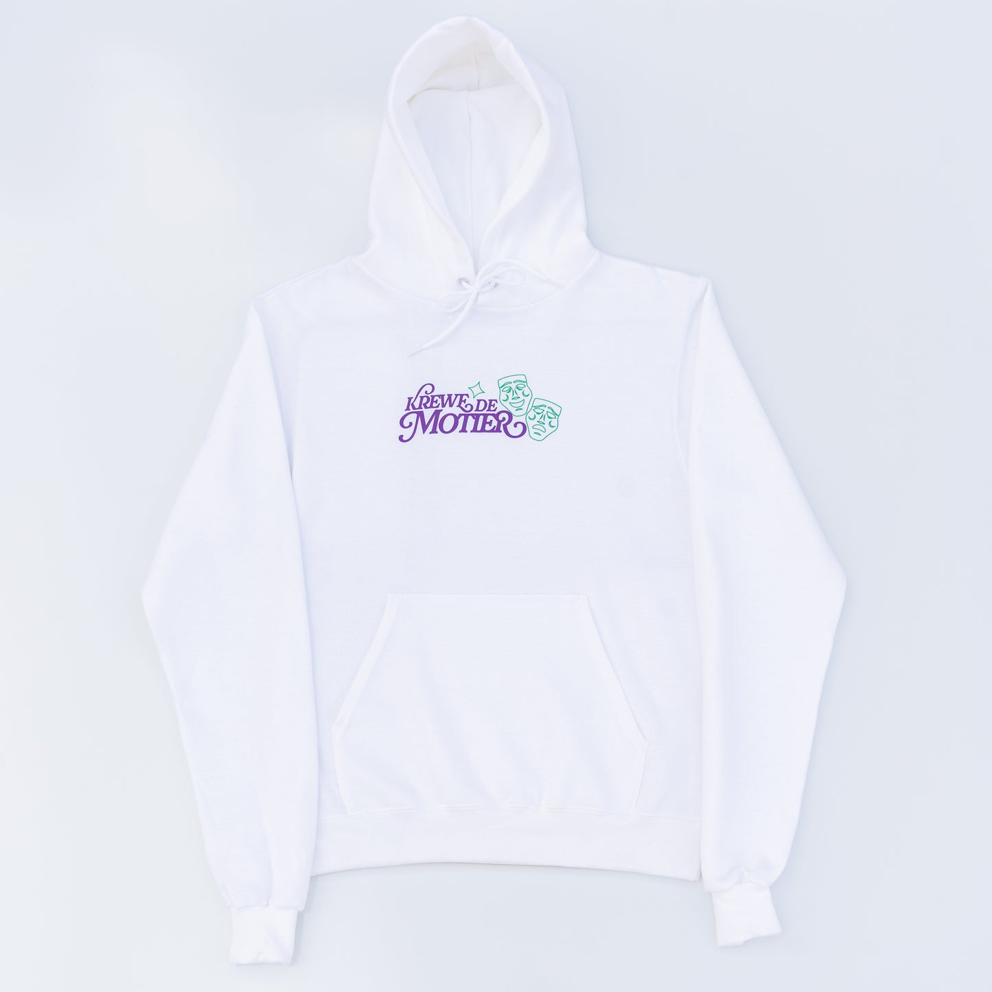 The Krewe De Motier 2025 Hoodie (White)