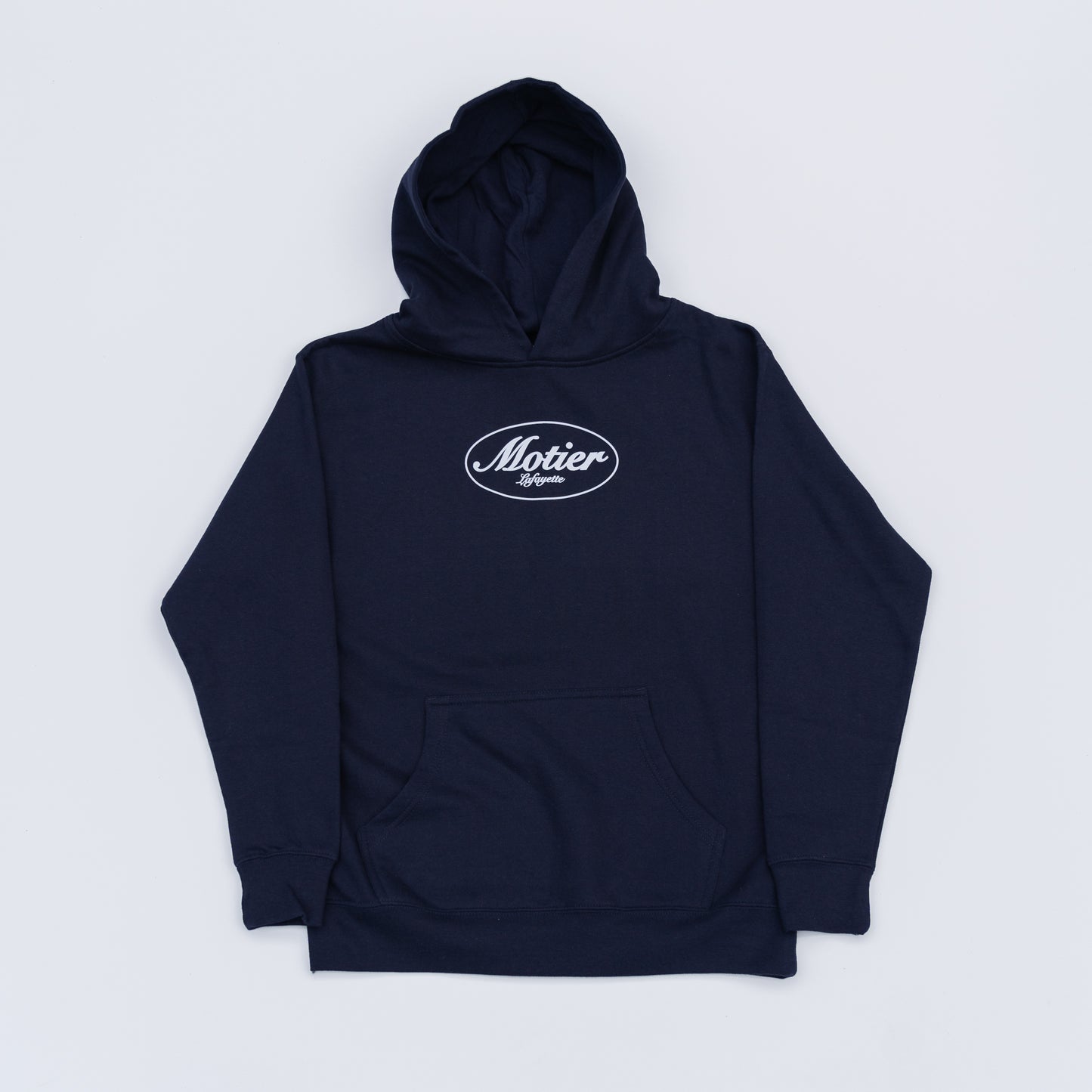 The Motier Youth Classic Logo 2.0 Hoodie (Navy)