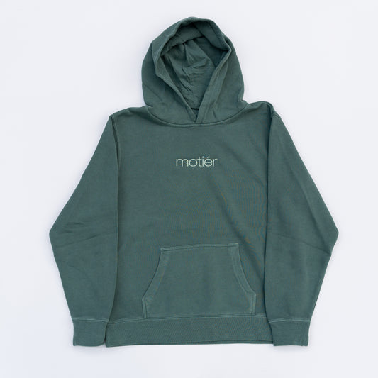 The Motier Youth Classic Embroidery Hoodie (Pine)