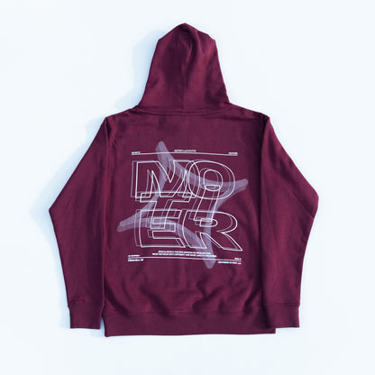 The Youth Distortion VII Hoodie (Maroon)