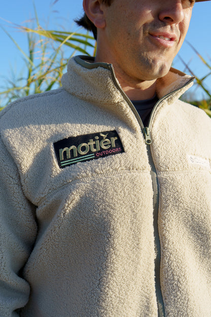 The Motier Outdoors Sherpa Full-Zip Fleece Jacket (Desert Storm)